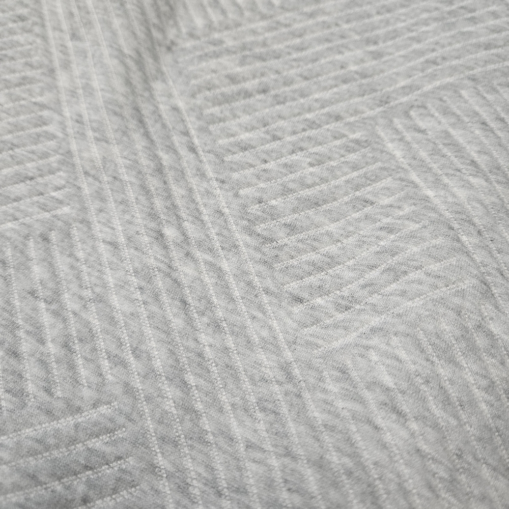Boutique Quarter Zip Pull Over Sweater Textured Long Sleeve Grey Women's Large - Picture 6 of 6